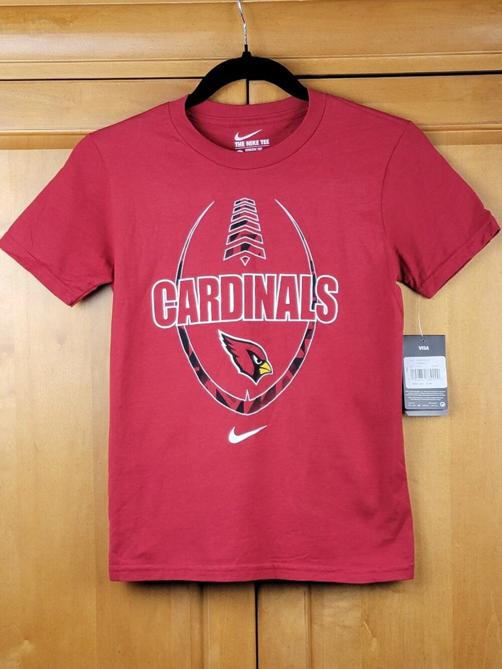 New with Tags Nike Red NFL Arizona Cardinals Youth T-Shirt - Youth S